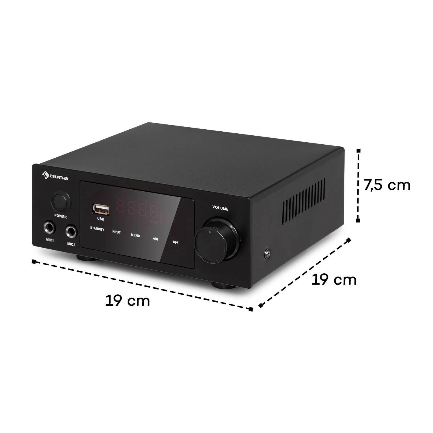 AMP-2 DG Stereo-Hifi-Verstärker 2x50W RMS BT/USB Opt. & Coax. Dig-In 9 AMP-2 DG Stereo-Hifi-Verstärker 2x50W RMS BT/USB Opt. & Coax. Dig-In – Bild 7