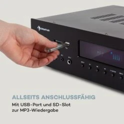 AMP-H260 5.1-Verstärker 2x100W + 3x20W RMS BT Opt./coax. Digital-In -Haushaltsgeräte Store 10035180 de 0004 logo