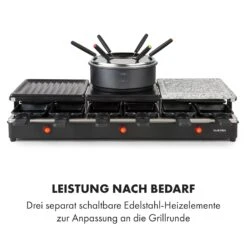 Fonduelette XL 3-in-1 Raclettegrill Fondue Naturstein 1650W 12 Pers -Haushaltsgeräte Store 10035220 de 0006 logo