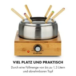 Bambus Fondue Edelstahl-Topf 800W -Haushaltsgeräte Store 10035221 de 0006 logo