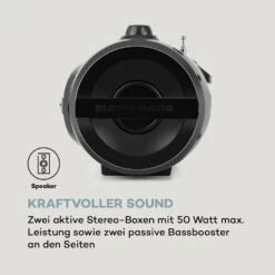 Soundblaster DAB Boombox Bluetooth CD/MP3/USB/AUX DAB+/UKW LED 50Wmax. -Haushaltsgeräte Store 10035222 de 0006 logo