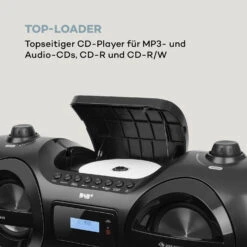 Soundblaster DAB Boombox Bluetooth CD/MP3/USB/AUX DAB+/UKW LED 50Wmax. -Haushaltsgeräte Store 10035222 de 0007 logo