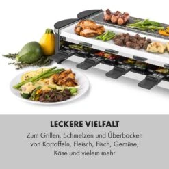 Tenderloin 50/50 Raclette-Grill 1200W 8 Personen Natursteinplatte Metallgrillplatte -Haushaltsgeräte Store 10035260 de 0004 logo