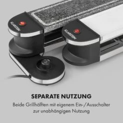 Tenderloin 50/50 Raclette-Grill 1200W 8 Personen Natursteinplatte Metallgrillplatte -Haushaltsgeräte Store 10035260 de 0005 logo
