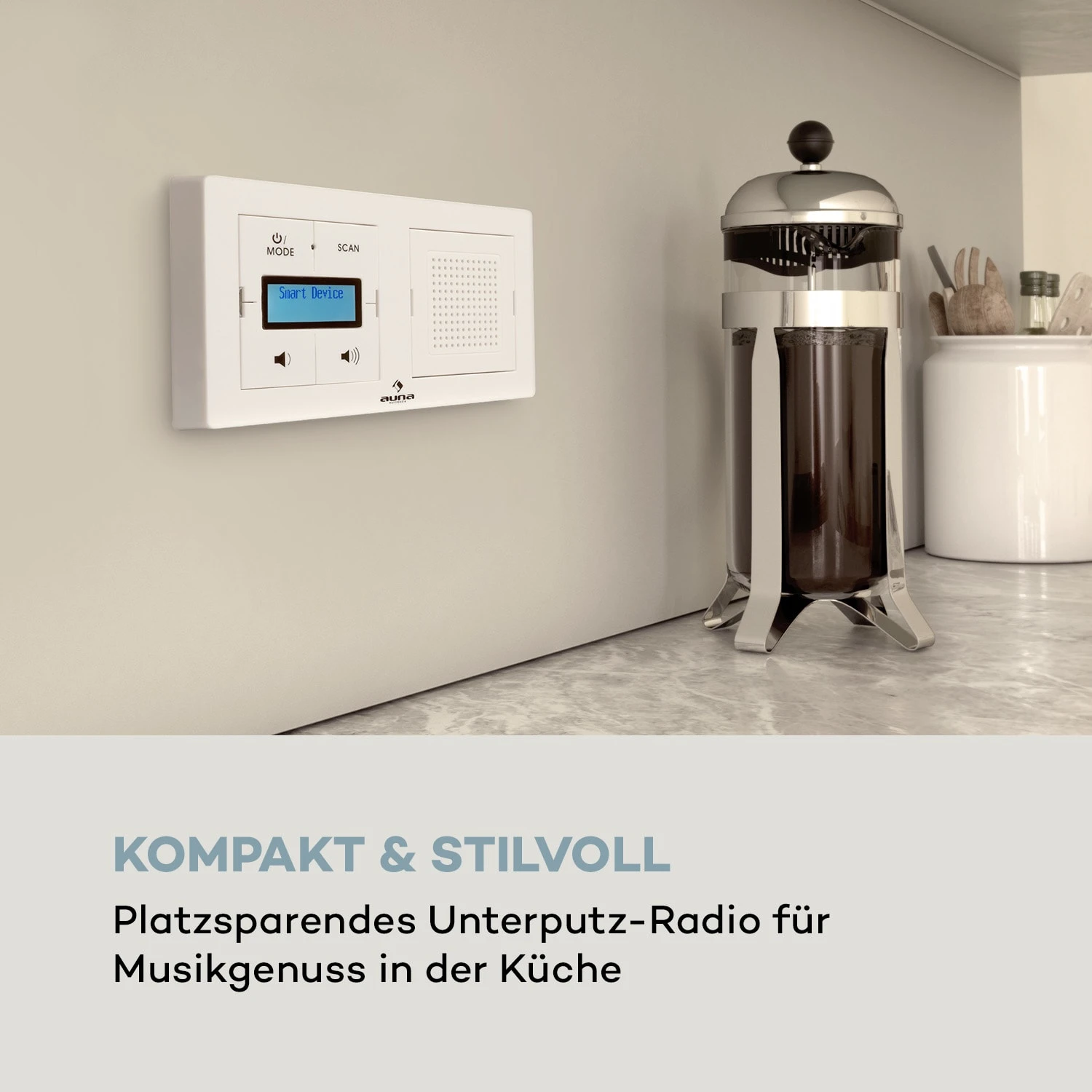 Auna DigiPlug UP Unterputz-Radio DAB+/FM BT LC-Display 5 Auna DigiPlug UP Unterputz-Radio DAB+/FM BT LC-Display – Bild 3