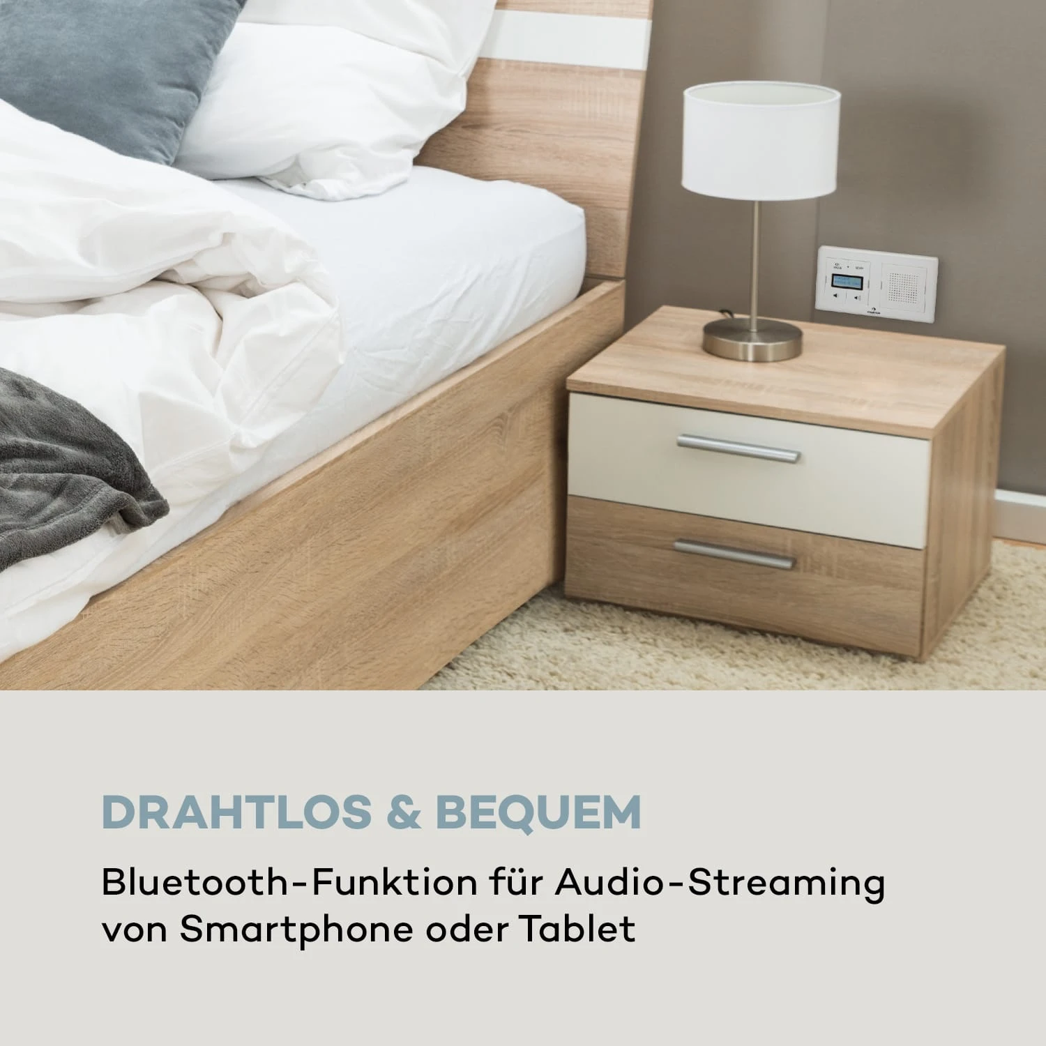 Auna DigiPlug UP Unterputz-Radio DAB+/FM BT LC-Display 7 Auna DigiPlug UP Unterputz-Radio DAB+/FM BT LC-Display – Bild 5