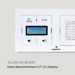 Auna DigiPlug UP Unterputz-Radio DAB+/FM BT LC-Display 16 Auna DigiPlug UP Unterputz-Radio DAB+/FM BT LC-Display -Haushaltsgeräte Store 10035289 de 0006 logo