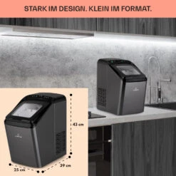 Partytime Eiswürfelmaschine Klareis 15kg/24h Edelstahl -Haushaltsgeräte Store 10035295 de 0006 usp