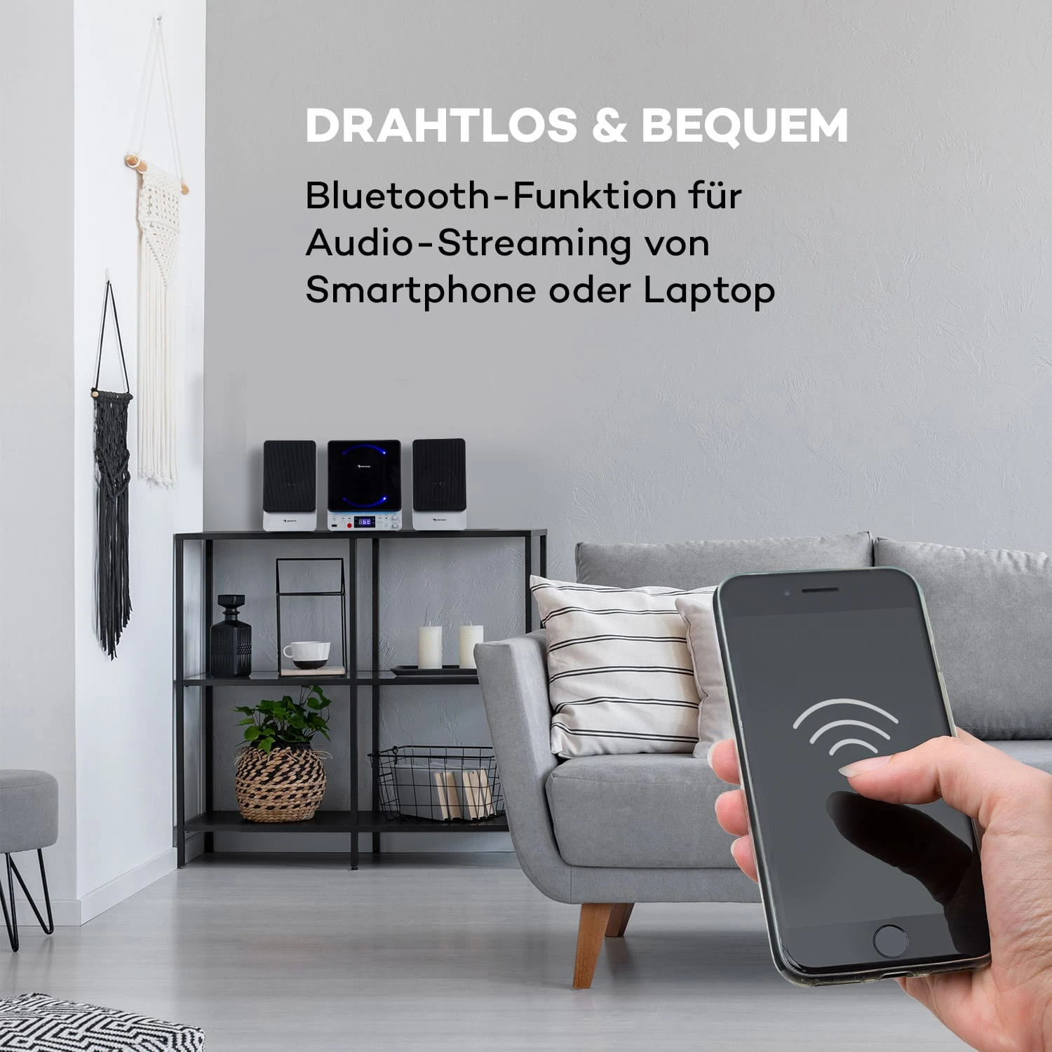 Microstar Sing Microsystem Karaoke-Anlage CD BT USB Fernbedienung 7 Microstar Sing Microsystem Karaoke-Anlage CD BT USB Fernbedienung – Bild 5