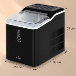 Chillout Eiswürfelmaschine Bulleteis 12kg/24h Wassertank: 1,5 L -Haushaltsgeräte Store 10035320 yy 0011 dimensions