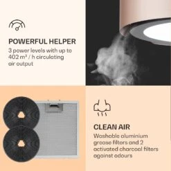 Skyfall Smart Inselabzugshaube Ø45cm Umluft 402m³/h LED 16 Skyfall Smart Inselabzugshaube Ø45cm Umluft 402m³/h LED -Haushaltsgeräte Store 10035378 uk 0005 logo