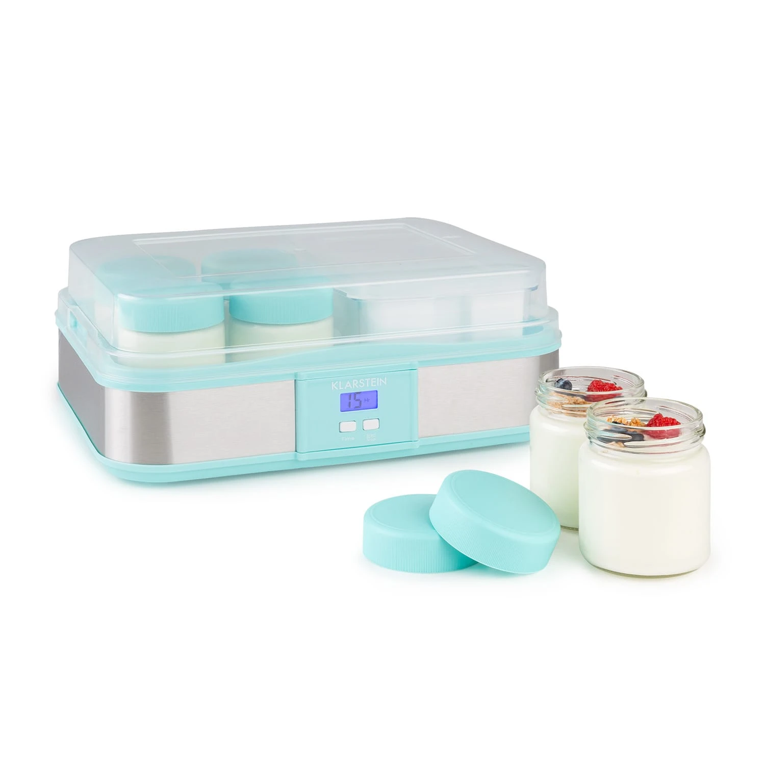 Gaia Greek Joghurt-Maker 1,26 L 6 Gläser Inkl. Sieb-Box 3 Gaia Greek Joghurt-Maker 1,26 L 6 Gläser Inkl. Sieb-Box