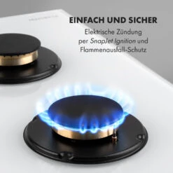 Goldflame 4 Gaskochfeld 4-flammig Messing-Brenner Glaskeramik -Haushaltsgeräte Store 10035499 de 0005 logo