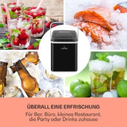 Arctic Porter Eiswürfelmaschine Bullet-Eis 12kg/24h Edelstahl -Haushaltsgeräte Store 10035553 de 0003 usp