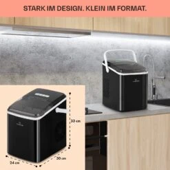 Arctic Porter Eiswürfelmaschine Bullet-Eis 12kg/24h Edelstahl -Haushaltsgeräte Store 10035553 de 0006 usp