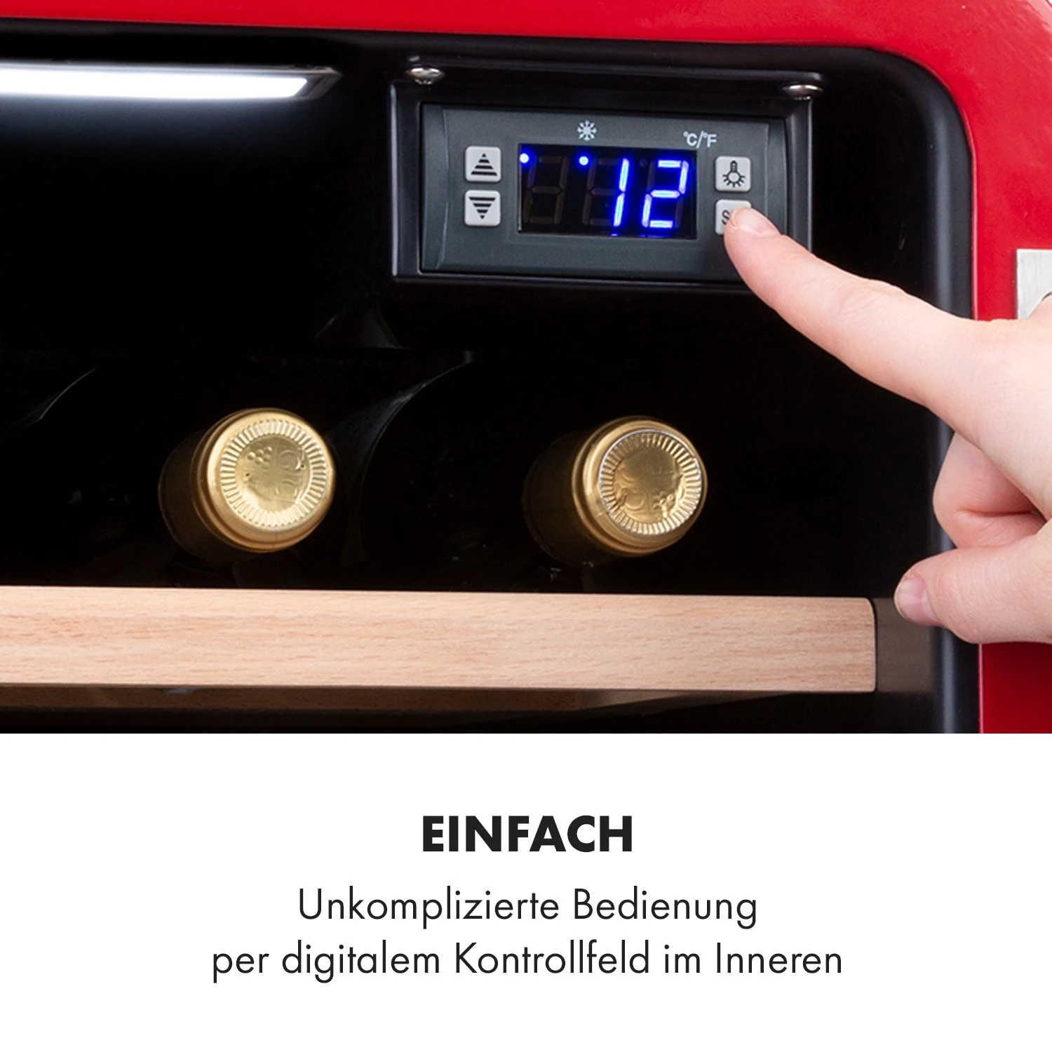 Vinetage 12 Getränkekühler Kühlschrank 48 Liter 4-22°C Retro-Design 6 Vinetage 12 Getränkekühler Kühlschrank 48 Liter 4-22°C Retro-Design – Bild 4