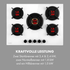 Goldflame 5 Gaskochfeld 5-flammig Messing-Brenner Glaskeramik 16 Goldflame 5 Gaskochfeld 5-flammig Messing-Brenner Glaskeramik -Haushaltsgeräte Store 10035615 de 0006 logo