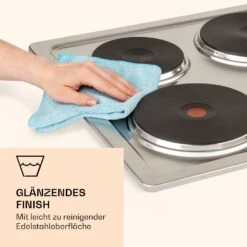 Appetito 4 Elektrokochfeld 4 Platten 6 Stufen 5500 Watt Edelstahl -Haushaltsgeräte Store 10035702 de 0005 logo