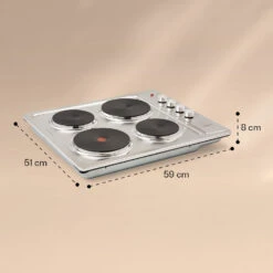 Appetito 4 Elektrokochfeld 4 Platten 6 Stufen 5500 Watt Edelstahl -Haushaltsgeräte Store 10035702 yy 0007 logo
