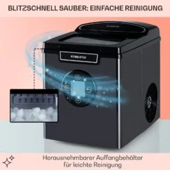 Icemeister 2G Eiswürfelmaschine 12kg/24h LC-Display Edelstahl -Haushaltsgeräte Store 10035712 de 0005 usp