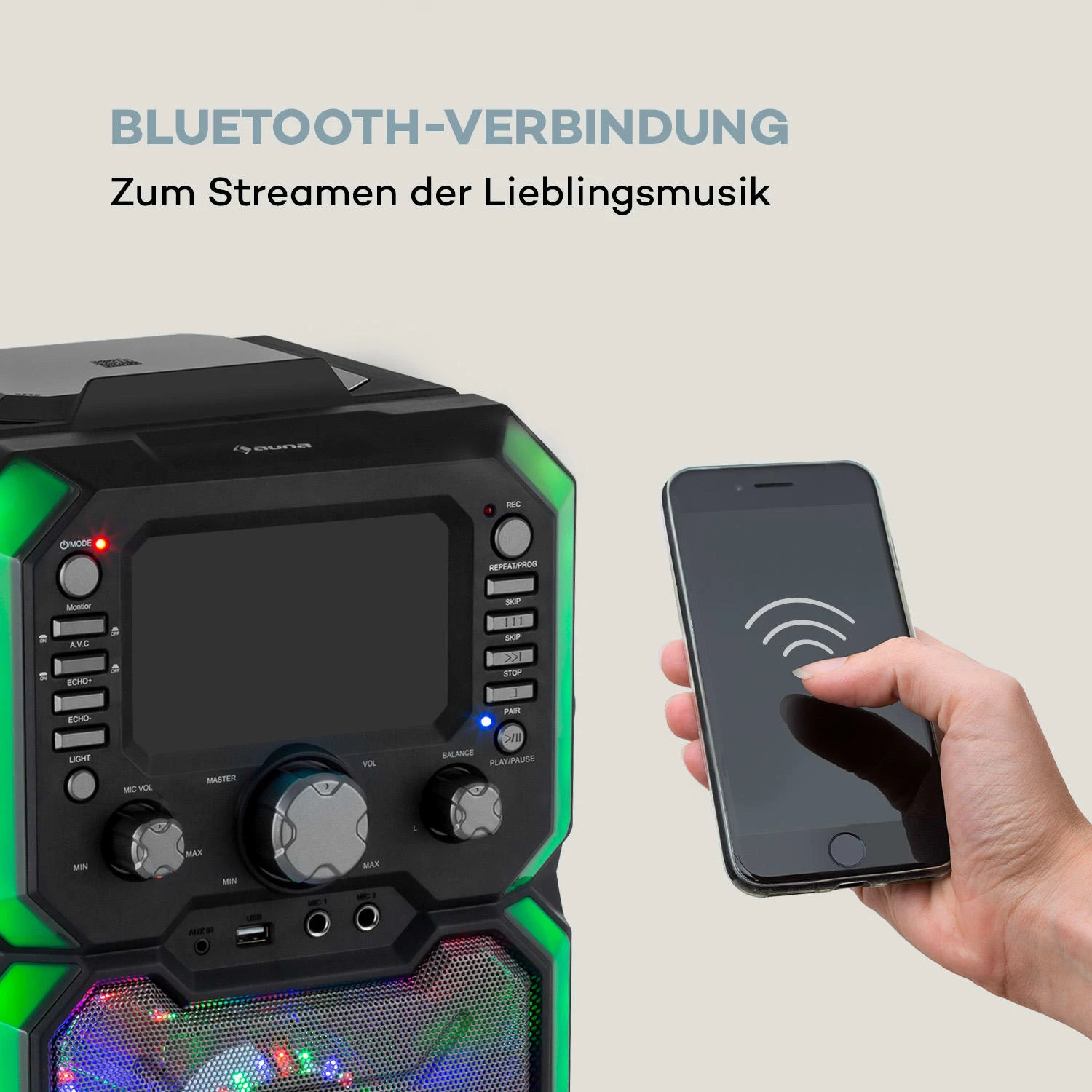 Rockstar Plus Karaoke-Anlage Karaokemaschine BT USP CD LED-Show RCA 5 Rockstar Plus Karaoke-Anlage Karaokemaschine BT USP CD LED-Show RCA – Bild 3