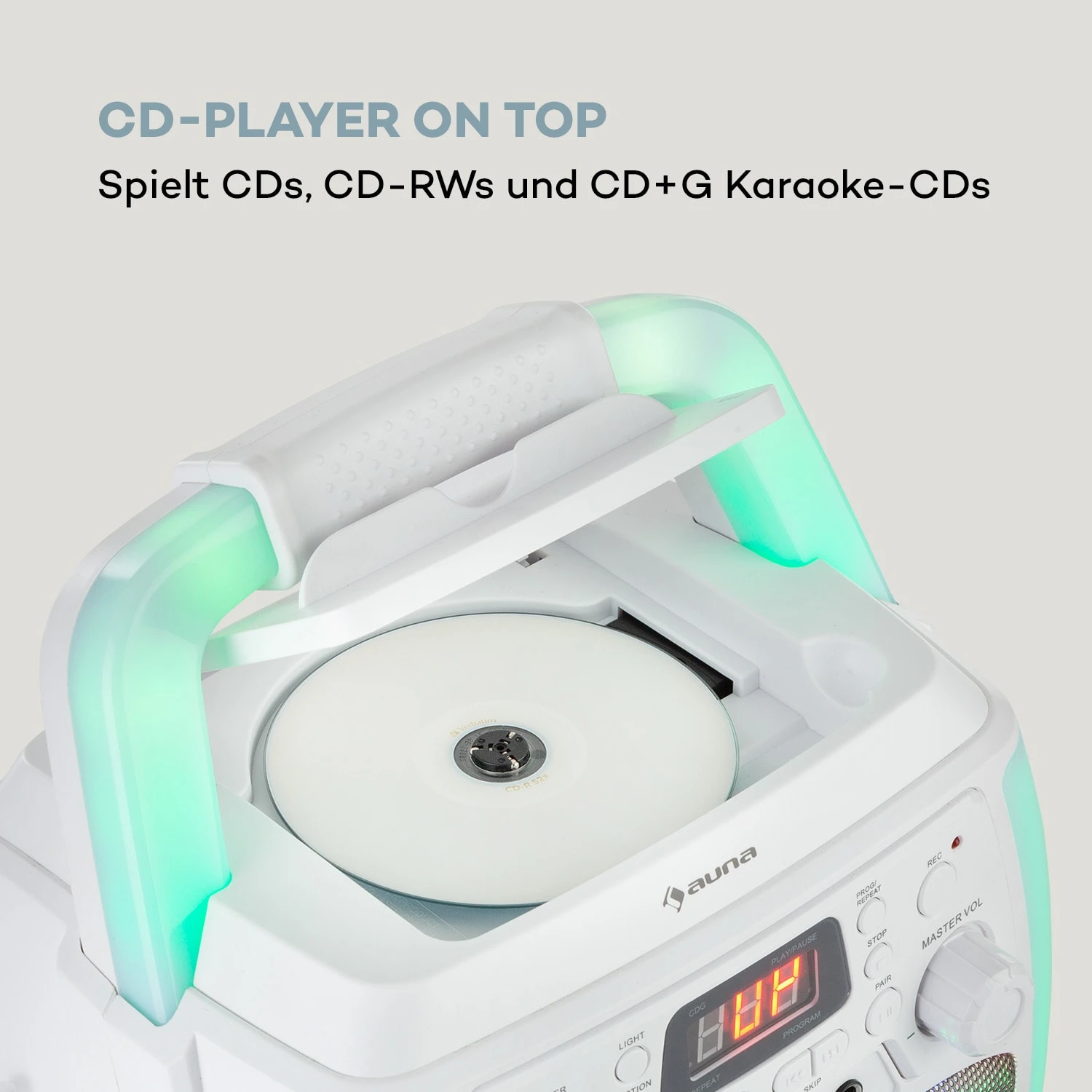 StarMaker Plus Karaoke-Anlage Karaokemaschine Bluetooth USB CD LED-Show RCA 7 StarMaker Plus Karaoke-Anlage Karaokemaschine Bluetooth USB CD LED-Show RCA – Bild 5