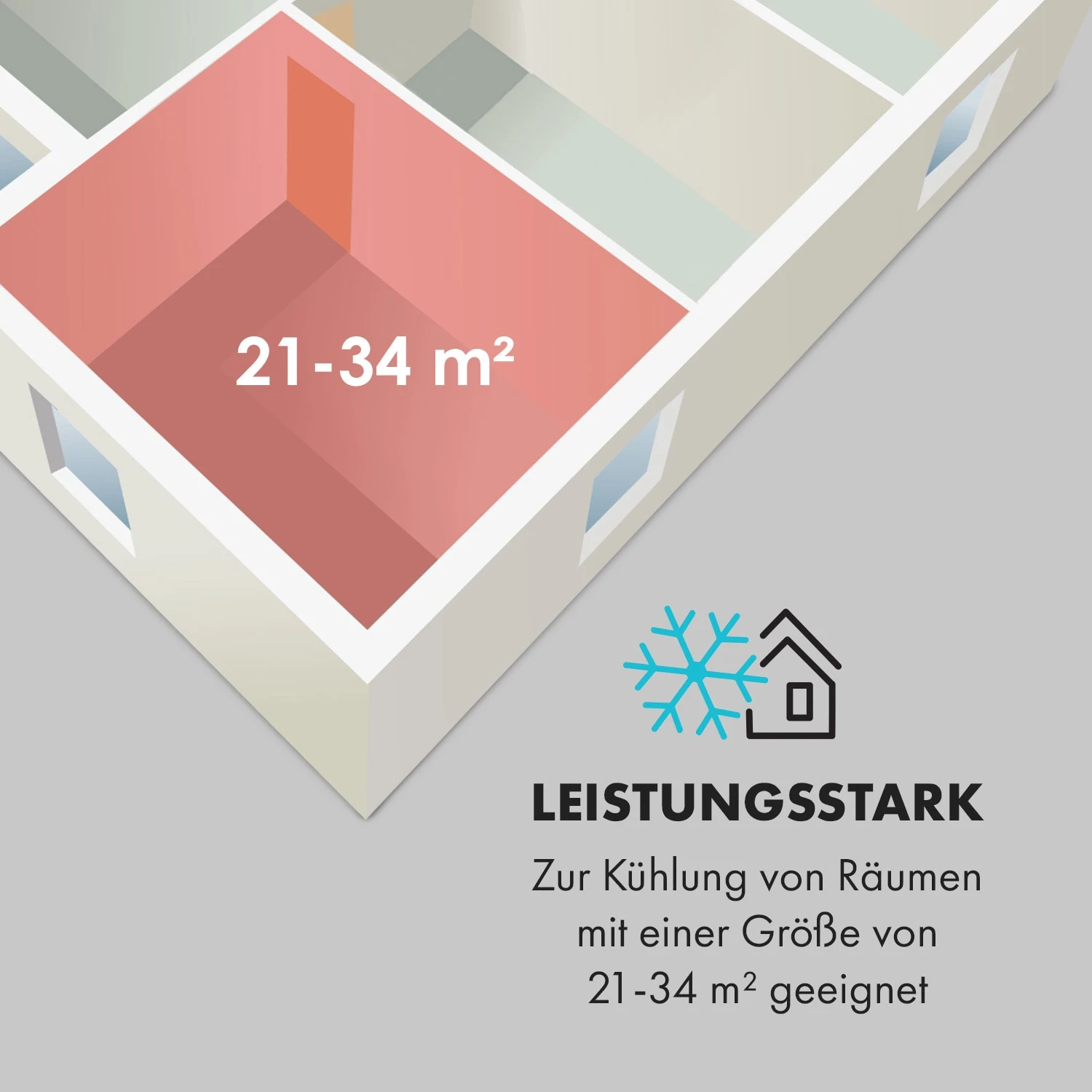Pure Blizzard Smart 7k Mobile Klimaanlage 7000 BTU/2,1 KW EEC A Fernbedienung Weiß 7 Pure Blizzard Smart 7k Mobile Klimaanlage 7000 BTU/2,1 KW EEC A Fernbedienung Weiß – Bild 5