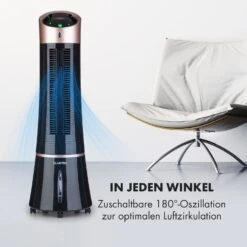 Skyscraper Ice 4-in-1 Luftkühler Ventilator 210 M³/h 30 W Oszillation Mobil Fernbedienung -Haushaltsgeräte Store 10035835 de 0005 logo