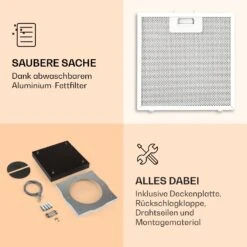 Kronleuchter Inselabzugshaube 596m³/h LED-Panel EEK A -Haushaltsgeräte Store 10035974 de 0004 logo