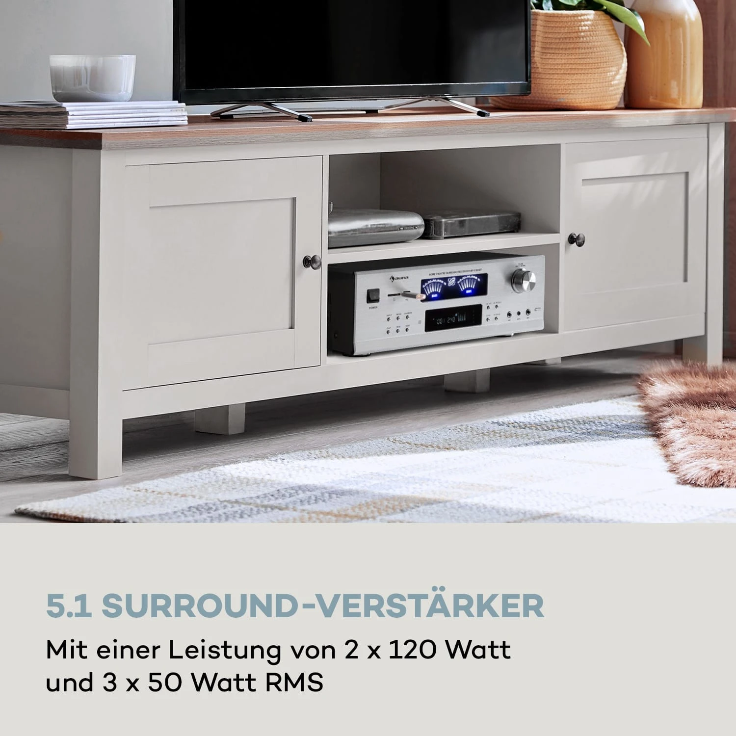 AMP 5100 BT Stereo-Verstärker 2x120 W + 3x50 W RMS BT 4 AMP 5100 BT Stereo-Verstärker 2x120 W + 3x50 W RMS BT – Bild 2