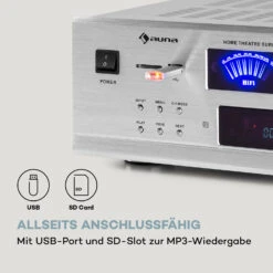 AMP 5100 BT Stereo-Verstärker 2x120 W + 3x50 W RMS BT 15 AMP 5100 BT Stereo-Verstärker 2x120 W + 3x50 W RMS BT -Haushaltsgeräte Store 10036140 de 0006 logo