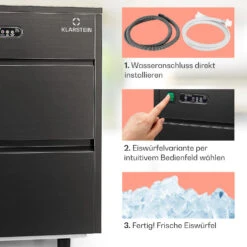 Powericer XL Eiswürfelmaschine 20 Kg/Tag 145 Watt -Haushaltsgeräte Store 10036152 de 0004 usp