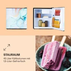 CoolArt 45L Mini-Kühlschrank EEK F Gefrierfach 1,5l Designtür -Haushaltsgeräte Store 10036181 de 0003 logo