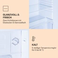 CoolArt 79L Kühl-Gefrier-Kombination EEK F Gefrierfach 9l Designtür -Haushaltsgeräte Store 10036184 de 0005 logo