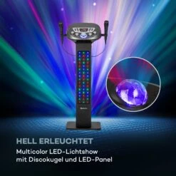 KaraBig LightUp MKII Karaokeanlage BT 2xMikro Multicolor 2xUSB 40W RMS 480W Peak -Haushaltsgeräte Store 10036272 de 0004 logo