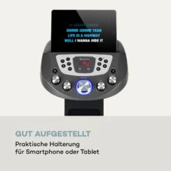 KaraBig LightUp MKII Karaokeanlage BT 2xMikro Multicolor 2xUSB 40W RMS 480W Peak -Haushaltsgeräte Store 10036272 de 0008 logo