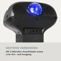 KaraBig LightUp MKII Karaokeanlage BT 2xMikro Multicolor 2xUSB 40W RMS 480W Peak -Haushaltsgeräte Store 10036272 de 0010 logo