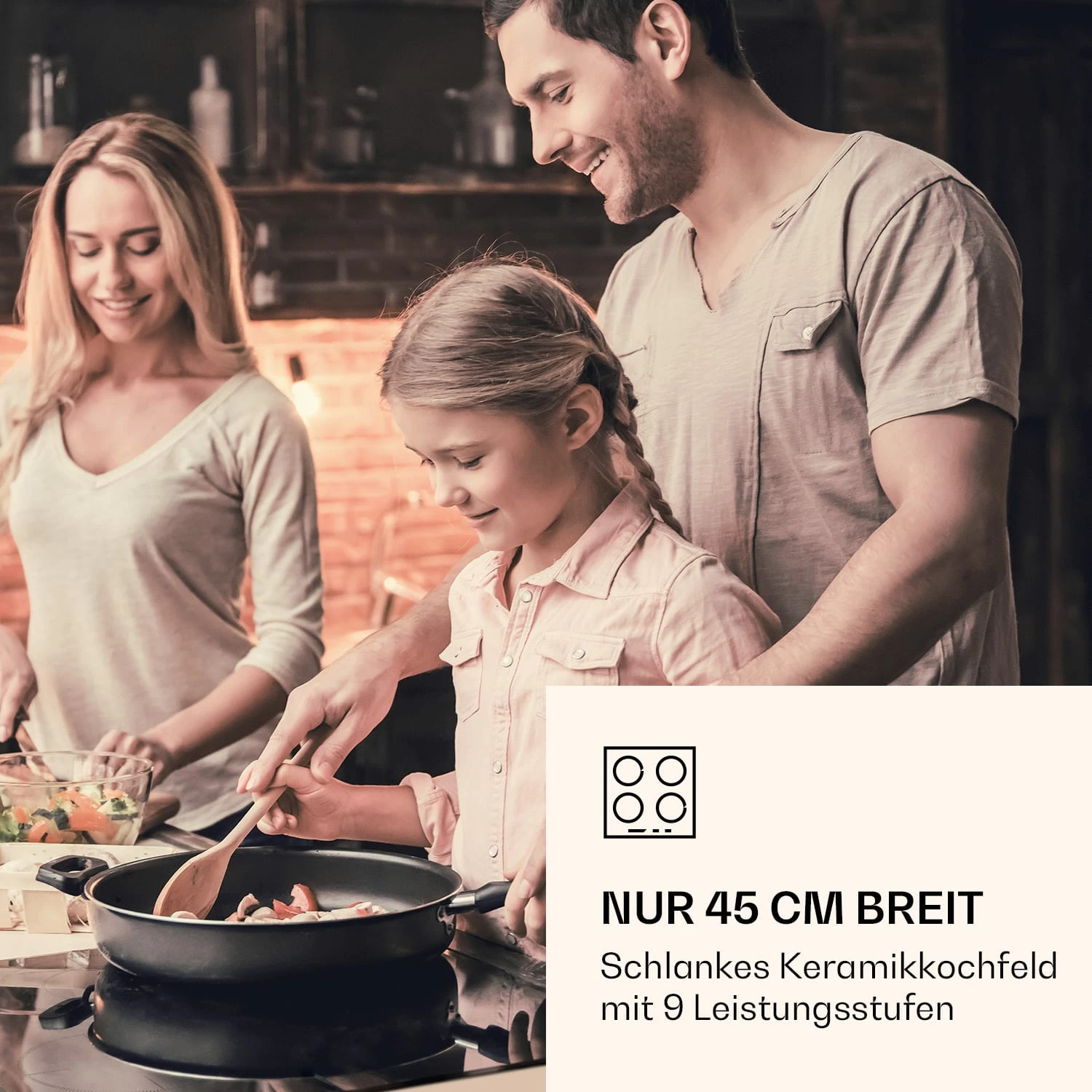 Virtuosa 3 Slim Kochfeld 3 Felder 5000 W Dualzone Timer Keramik 4 Virtuosa 3 Slim Kochfeld 3 Felder 5000 W Dualzone Timer Keramik – Bild 2