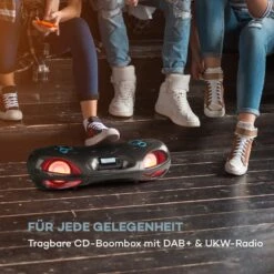 Spacewoofer DAB Boombox CD-Player DAB+ UKW Bluetooth Fernbedienung LED 12 Spacewoofer DAB Boombox CD-Player DAB+ UKW Bluetooth Fernbedienung LED -Haushaltsgeräte Store 10036341 de 0002 logo
