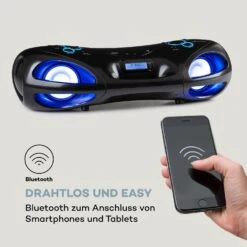 Spacewoofer DAB Boombox CD-Player DAB+ UKW Bluetooth Fernbedienung LED 15 Spacewoofer DAB Boombox CD-Player DAB+ UKW Bluetooth Fernbedienung LED -Haushaltsgeräte Store 10036341 de 0005 logo
