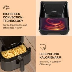 AeroVital Deluxe Heißluftfritteuse 1700W 5,4 Liter Edelstahl 13 AeroVital Deluxe Heißluftfritteuse 1700W 5,4 Liter Edelstahl -Haushaltsgeräte Store 10036476 de 0005 logo