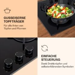 Goldflame 3 Gaskochfeld 3-flammig Messing-Brenner Glaskeramik -Haushaltsgeräte Store 10037805 de 0003 logo