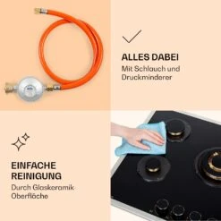 Goldflame 5 Prime Gaskochfeld 5-flammig Messing-Brenner Glaskeramik 14 Goldflame 5 Prime Gaskochfeld 5-flammig Messing-Brenner Glaskeramik -Haushaltsgeräte Store 10037808 de 0006 logo