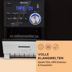 MC-40 DAB Stereoanlage UKW/DAB+ Bluetooth CD Kassette USB Fernbedienung 13 MC-40 DAB Stereoanlage UKW/DAB+ Bluetooth CD Kassette USB Fernbedienung -Haushaltsgeräte Store 10038001 de 0005 usp