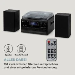 Oakland DAB Plus Retro-Stereoanlage DAB+/FM BT-Funktion Vinyl CD Kassette Inkl. Lautsprechern -Haushaltsgeräte Store 10038003 de 0007 logo
