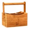 Schreibtischorganizer Tragegriff 4 Fächer 22,5x12x17cm Bambus -Haushaltsgeräte Store 10038011 yy 0001 titel