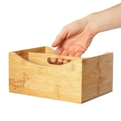 Schreibtischorganizer Stiftehalter 6 Fächer Maße: 25x12x18 Cm Bambus -Haushaltsgeräte Store 10038047 yy 0005 logo