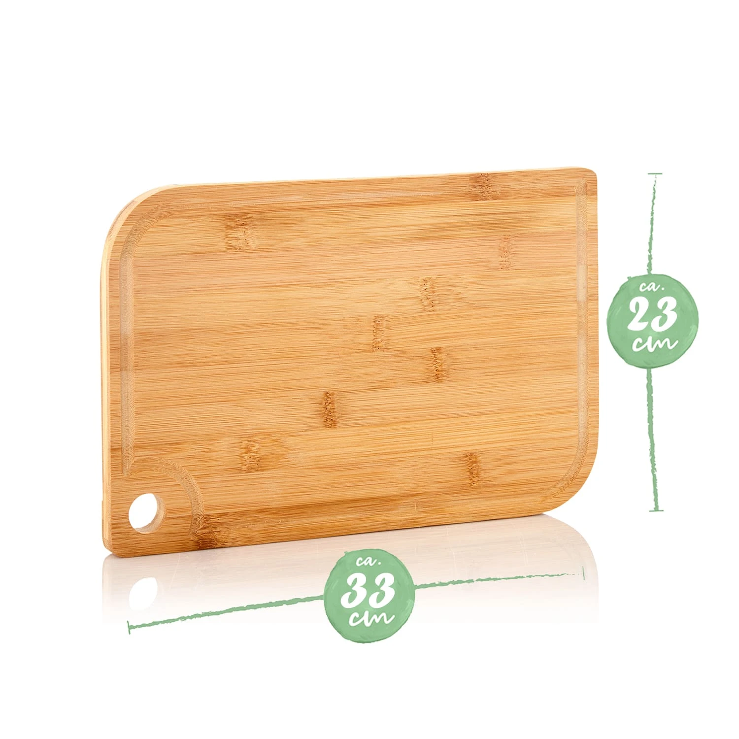 Batvik Bambus-Schneidebrett 33 X 1,5 X 23 Cm (BxHxT) Saftrille 9 Batvik Bambus-Schneidebrett 33 X 1,5 X 23 Cm (BxHxT) Saftrille – Bild 7