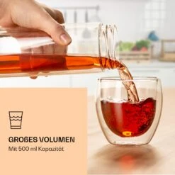 Teeflasche Mit Deckel Und Sieb 500 Ml Doppelwandiges Glas Bambus Hülle 14 Teeflasche Mit Deckel Und Sieb 500 Ml Doppelwandiges Glas Bambus Hülle -Haushaltsgeräte Store 10038238 de 0006 logo