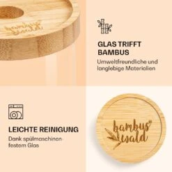 Stapelglas Mit Bambusdeckel 1000 Ml Stapelbar Luftdicht 11 Stapelglas Mit Bambusdeckel 1000 Ml Stapelbar Luftdicht -Haushaltsgeräte Store 10038241 de 0004 logo